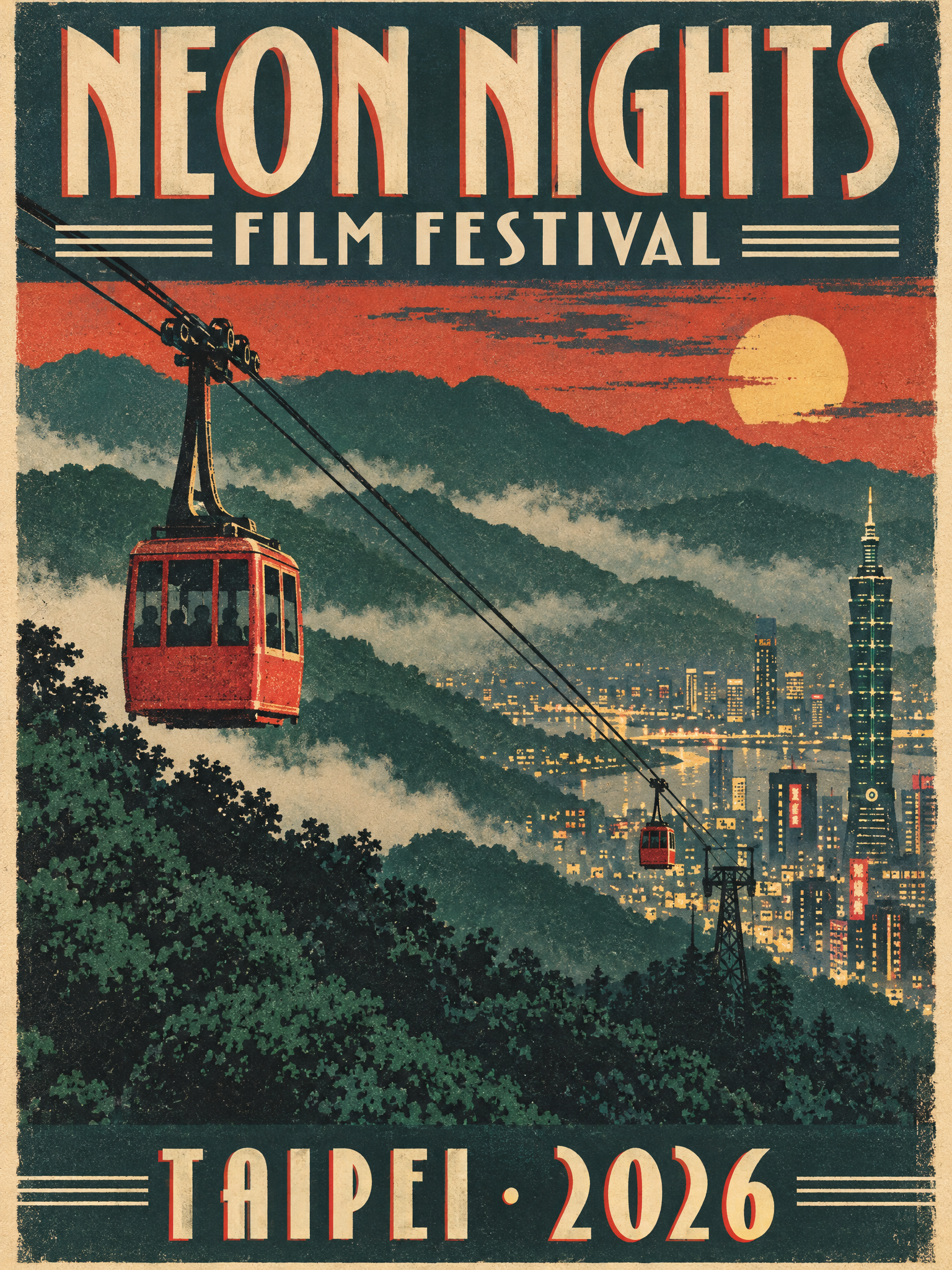GPT Image 2.5 Sunburst: Poster with English lettering