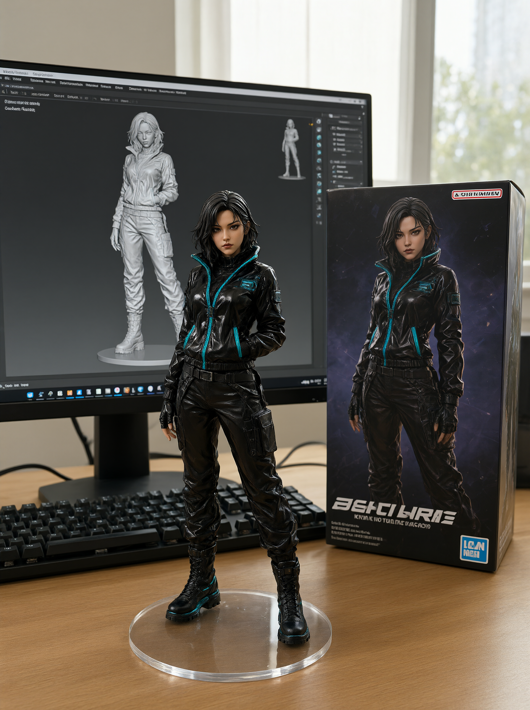 Qwen Image 2.1 Turbo: 3D collectible figurine