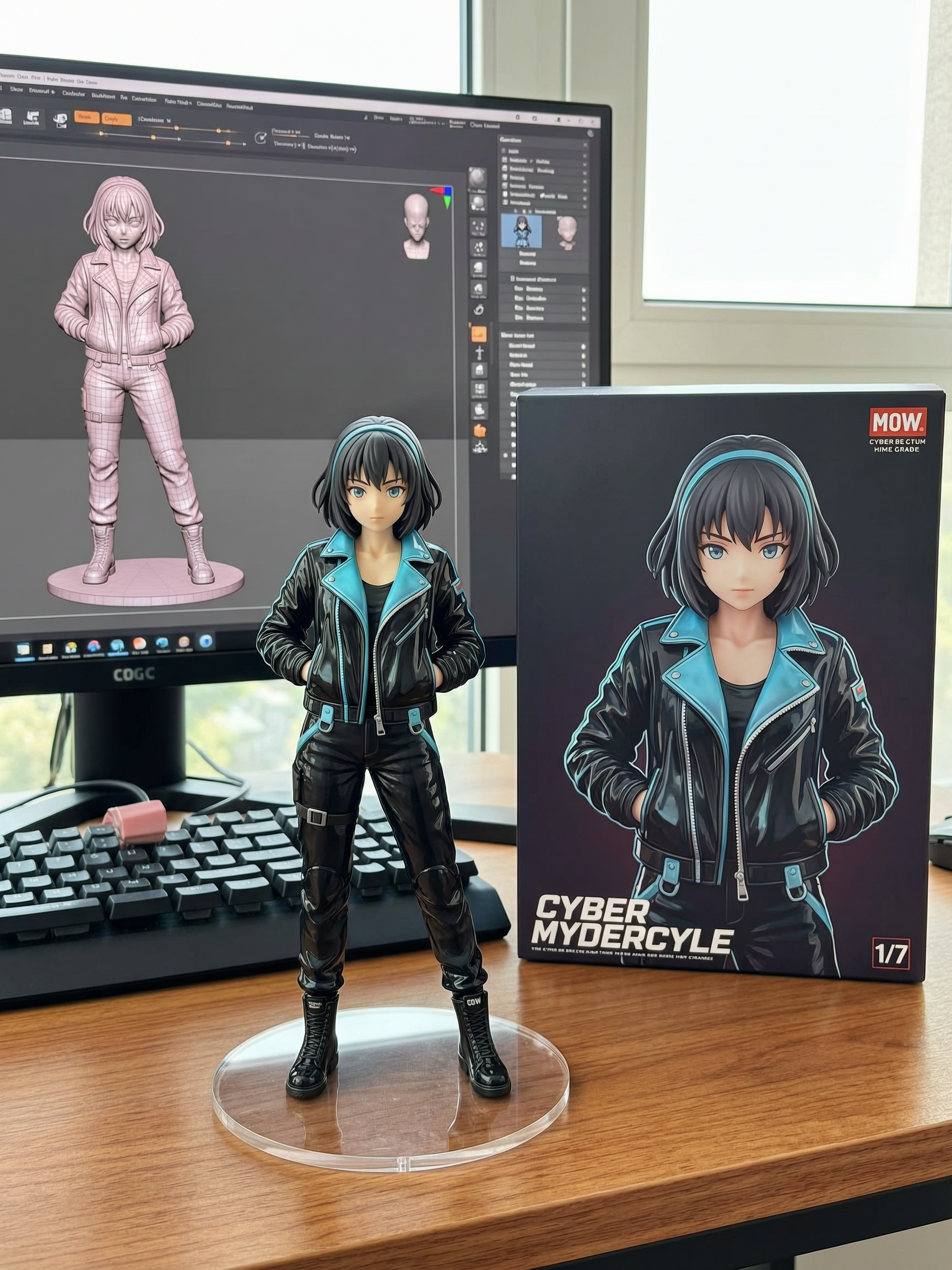 Wan 2.7 Image Pro: 3D collectible figurine