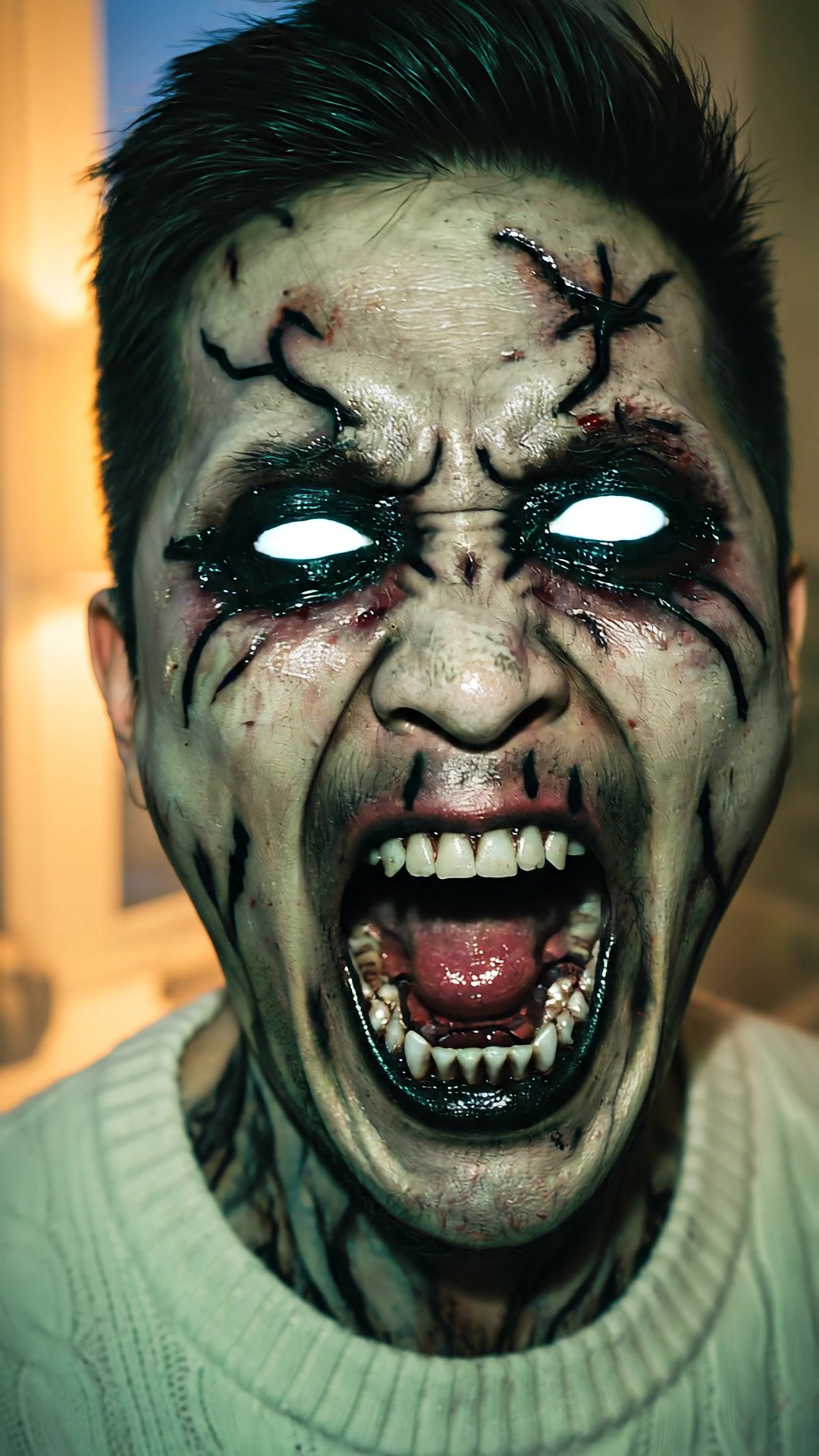 AI zombie transformation from a photo
